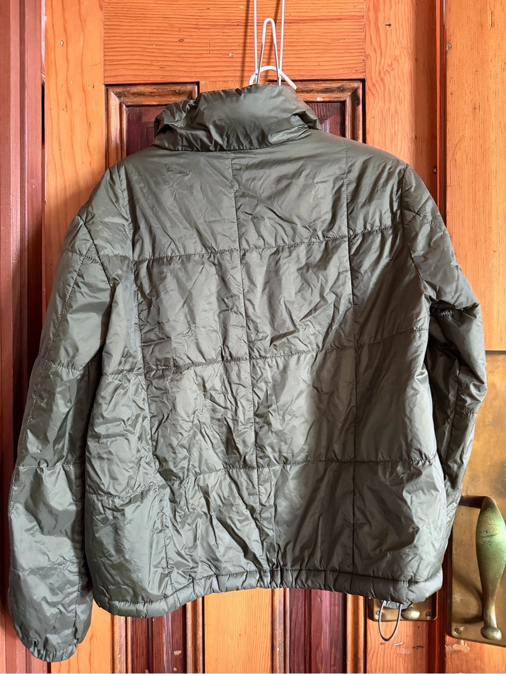 Madewelll Lightweight Olive Green Puffer Packable Jacket - Picture 2 of 3